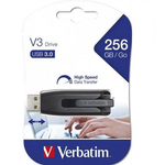 Memory stick USB 3.0, 256 GB, VERBATIM Store n Go V3 Black