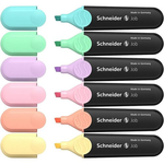 Textmarker | evidentiator, 1-5 mm, 6 culori | set, SCHNEIDER Job Pastel