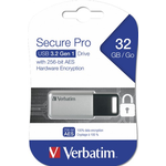 Memory stick USB 3.2, 32 GB, VERBATIM Secure Pro