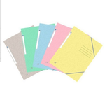 Mapa carton, A4, cu elastic, 390 gr/mp, culori pastel, OXFORD Top File