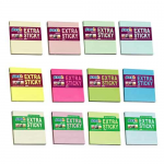 Notes autoadeziv | post-it extra-sticky, 76x76 mm, culori pastel, 90 file/buc, STICK'N