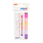 Stick index autoadeziv hartie, 50x20 mm, 6 culori pastel, 180 file | set, STICK'N Cover Card
